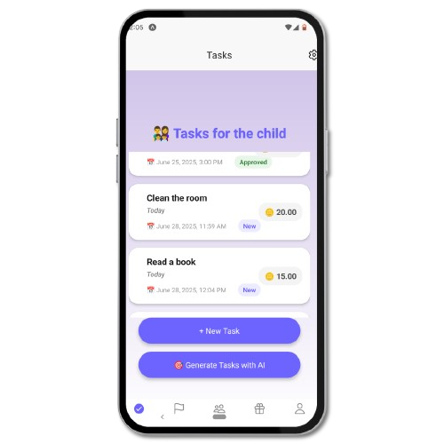 Parent dashboard