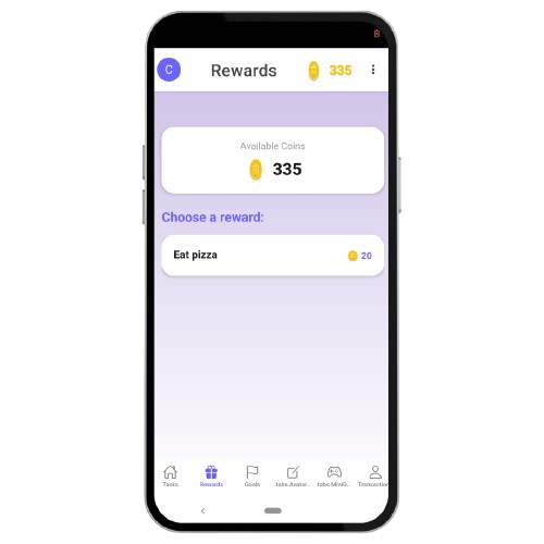 Rewards screen